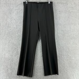 Athleta Pants Womens S Dark Gray Pull Over Elastic Waist Mid Rise Straight Crop